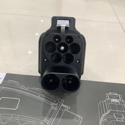 Портативный адаптер от CCS 2 до GBT 1000V DC 200A Быстрая зарядка для электрического автозарядного разъема